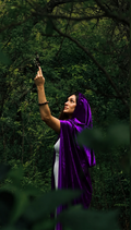 Capa con Capucha Saint Germain - Llama Violeta de la Transmutación